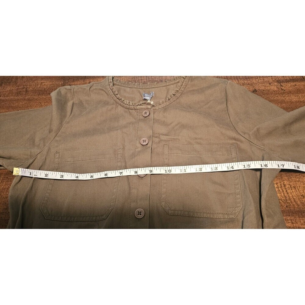 Aerie Softest Utility Tie Waist Button Front Jumpsuit Olive Green Size Small NWT - Picture 12 of 15